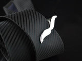 iGame Mustache Tie Clip Silver Brass Material Beard