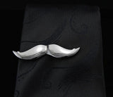 iGame Mustache Tie Clip Silver Brass Material Beard