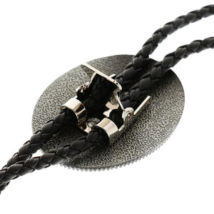 Western Cowboy Flower Necklace Bolo Tie