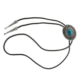 Western Cowboy Flower Necklace Bolo Tie