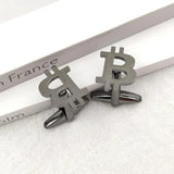 Money Cufflinks for Men Stainless Steel Jewelry Shirt Upscale Cuff Links