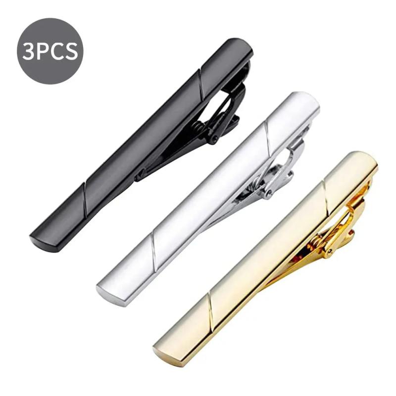 3pcs Tie Clips For Men Wedding Anniversary Business Daily Life