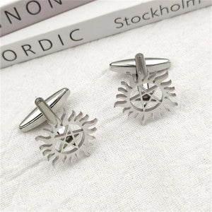Personalized Sun Pentagram Cufflink for Men