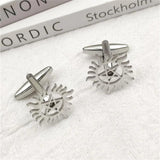 Personalized Sun Pentagram Cufflink for Men
