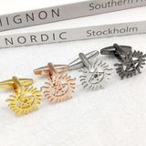 Personalized Sun Pentagram Cufflink for Men