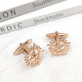 Personalized Sun Pentagram Cufflink for Men