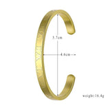 Hollow Roman Numeral Titanium Steel Bangle