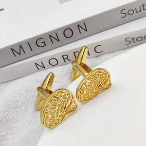 Stainless Steel Brain Cuff Link for Men Shirt