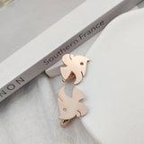 Small Fish Pattern Men Shirt Cufflink Stainless Steel Wedding Groomsmen Gift