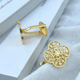 Black Stainless Steel Square Cufflink for Men