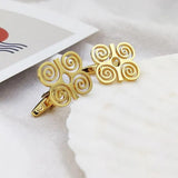Adinkra Gye Nyame Cufflinks for Men - Stainless Steel Ethnic Jewelry