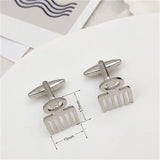 Adinkra Gye Nyame Cufflinks for Men - Stainless Steel Ethnic Jewelry