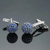 Golden Crystal Ball Cufflink Buttons High Shirt Cufflinks for Men
