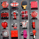 Classical Gems Retro Pattern Cufflinks Wedding Business