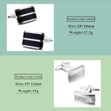Stone Cufflinks for Mens Shirt French Cuff Links Wedding Party Jewelry