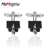 Bachelor Cap Cufflinks for Men Degree Hat Cap Unique Cuff Links