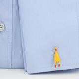 iGame Screaming Chicken Cuff Links Yellow Brass Material