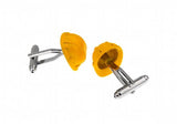 iGame Safety Helmet Cuff Links Novelty Hat Yellow Brass