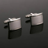 Classic Silver-color Laser Cufflink Party Wedding Suit Shirt Button Cufflink