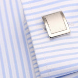 Classic Silver-color Laser Cufflink Party Wedding Suit Shirt Button Cufflink