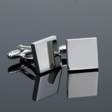 Cufflinks for Men XK18S305 Square Buttons Dress Shirt Cuff Links Wedding
