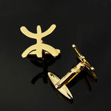 Berber Symbol Tattoo Amazigh Cufflinks Men Women Stainless Steel Ethnic