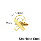 LGBT Ribbon Cufflinks for Men Women Shirt Clasp Clips Stainless Steel