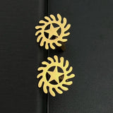 ADINKRA Transformation Cuff Links Stainless Steel Vintage Amulet Ethnic Jewelry