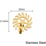ADINKRA Transformation Cuff Links Stainless Steel Vintage Amulet Ethnic Jewelry
