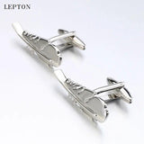 Feather Cufflink Tie Clip Lepton Feather Cuff Shirt Men Cufflinks
