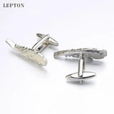 Feather Cufflink Tie Clip Lepton Feather Cuff Shirt Men Cufflinks