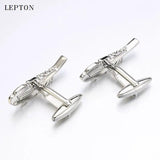 Feather Cufflink Tie Clip Lepton Feather Cuff Shirt Men Cufflinks