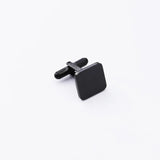 Men's Stainless Steel Square Cufflinks Customizable Logo Tie Clip