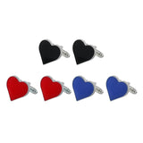 Red Heart Cufflinks Valentine Gift Tuxedo Button For Him
