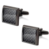 Carbon Fibre Square Cufflinks for Men