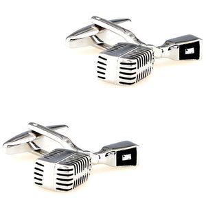 Men's Cufflinks Set - Microphone Camera Handcuffs Bulb Fishing Line