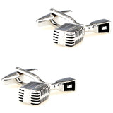 Men's Cufflinks Set - Microphone Camera Handcuffs Bulb Fishing Line
