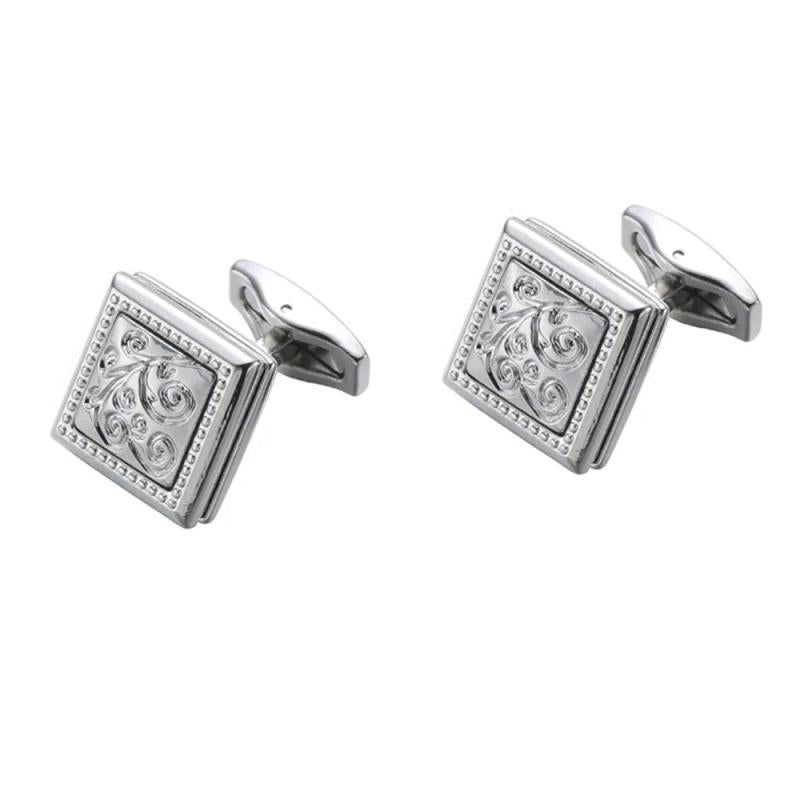 Classic Buddhist Pattern Cufflinks for Men's Business Banquet