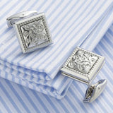 Classic Buddhist Pattern Cufflinks for Men's Business Banquet