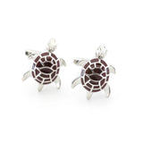Funny Green Turtle Cufflinks Enamel Cuff Links Men's Jewelry