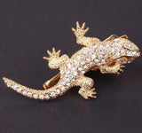 Stainless Steel Lizard Pattern Tie Bar Clip