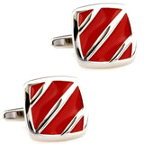 Men's Epoxy Cufflinks Enamel Cuff Links Variety Design Rainbow Bowknot