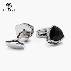 Crystal Triangle Cufflinks XK19S142 Formal Suit Shirt Cuff Links Wedding