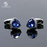 Crystal Triangle Cufflinks XK19S142 Formal Suit Shirt Cuff Links Wedding