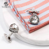Crystal Triangle Cufflinks XK19S142 Formal Suit Shirt Cuff Links Wedding
