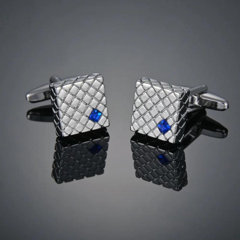 Men's Square Triangle Poker Cufflinks French Shirt Cuffs