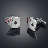 Men's Square Triangle Poker Cufflinks French Shirt Cuffs