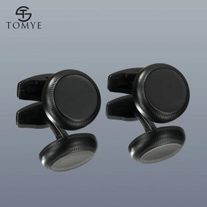 Men's Round Metal Cufflinks XK20S060 for Wedding