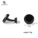 Men's Round Metal Cufflinks XK20S060 for Wedding