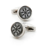 Men's Casual Round Personality Pattern Cufflinks